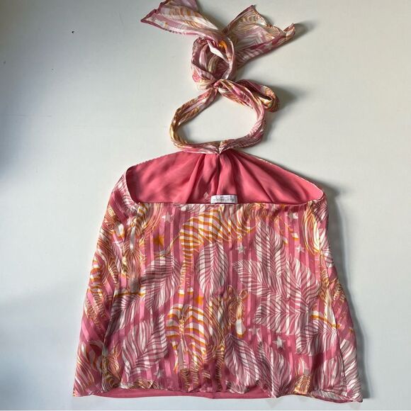 Ramy Brook Silk Zeebra Fern Halter Neck Top XS - Picture 4 of 12